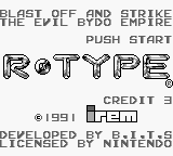 R-Type (USA, Europe) Title Screen